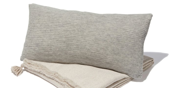 There aren’t many brands as honestly sustainable as Aiayu. Aiayu means ‘soul’ in Bolivian dialect—and it was in Bolivia where the textiles line all began—after its founders discovered hills of llamas, or “the fibers closest to the sky.” Designed in Denmark and produced in Bolivia, India, and Nepal, all of the pillows, throws, and so on, champion a timeless Scandinavian sensibility. But what we love even more is that everything is made from the purest natural materials in factories with the highest organic and ethical standards imaginable. Spun from GOTS-certified cottons as well as pesticide- and hormone-free wool and cashmere, each piece is as beautiful as it is responsible, thanks to the integrity of the local artisanal craftsmanship.