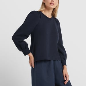 Goop puff shop sleeve sweatshirt