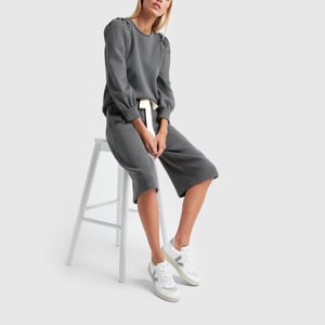 Goop puff sales sleeve sweatshirt