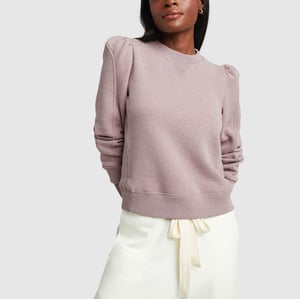 Goop puff shop sleeve sweatshirt
