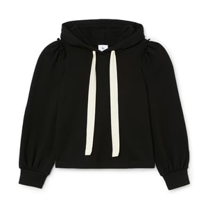Gathered sleeve best sale hoodie
