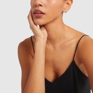 Jennifer Meyer Mini 4 Prong Diamond Hoops goop