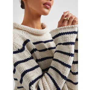 G. Label by goop Baxter Chunky Striped Sweater