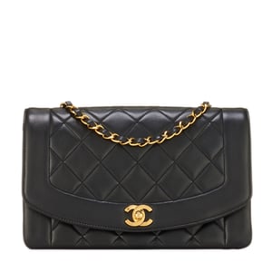 What Goes Around Comes Around Chanel Black Lambskin Classic Flap 10