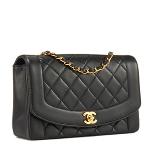 What Goes Around Comes Around Chanel Black Lambskin Classic Flap 10