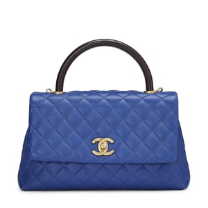 Chanel coco handle blue discount