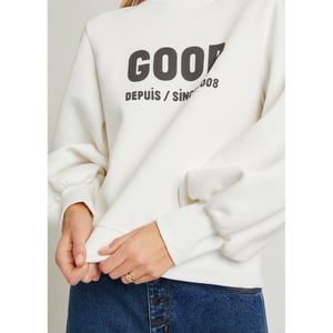 Goop puff shop sleeve sweatshirt
