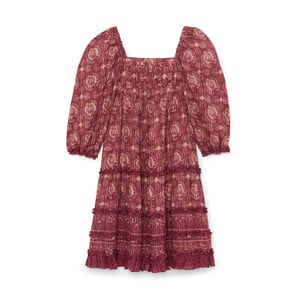 Zimmermann primrose outlet paisley crinkle dress