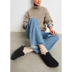 Birkenstock black shop boston shearling