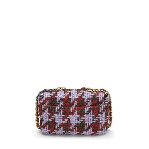 What Goes Around Comes Around Chanel Purple and Red Tweed 19 Bag