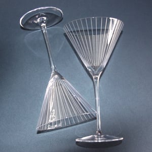 Richard Brendon goop-Exclusive Pinstripe Martini Glasses, Set of 2