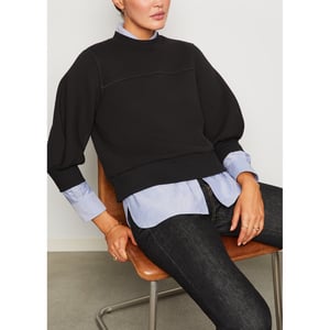 Goop puff sleeve sweatshirt clearance