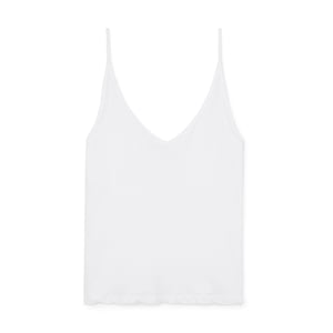 Sheer spaghetti strap tank top discount