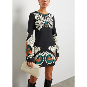 La DoubleJ Supreme Swing mini dress - Neutrals