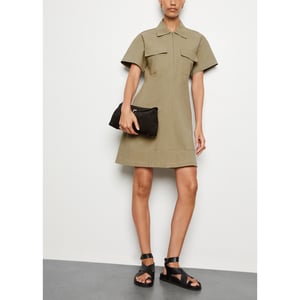 Proenza Schouler White Label Carmine zipped short dress - Neutrals