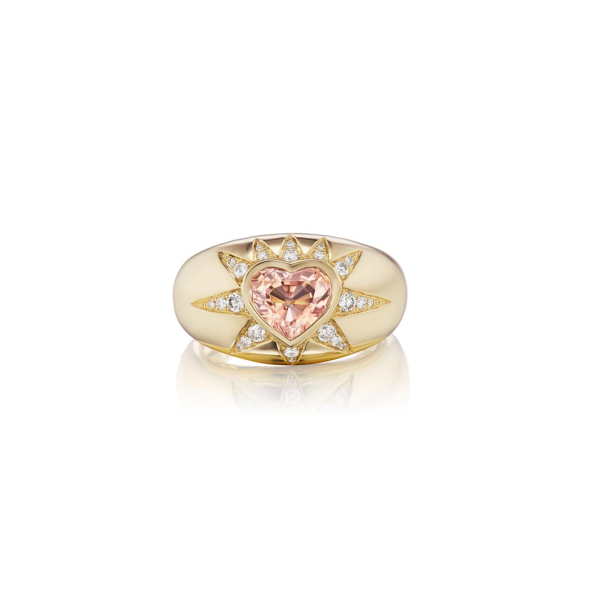 Sorellina Starburst Heart Ring