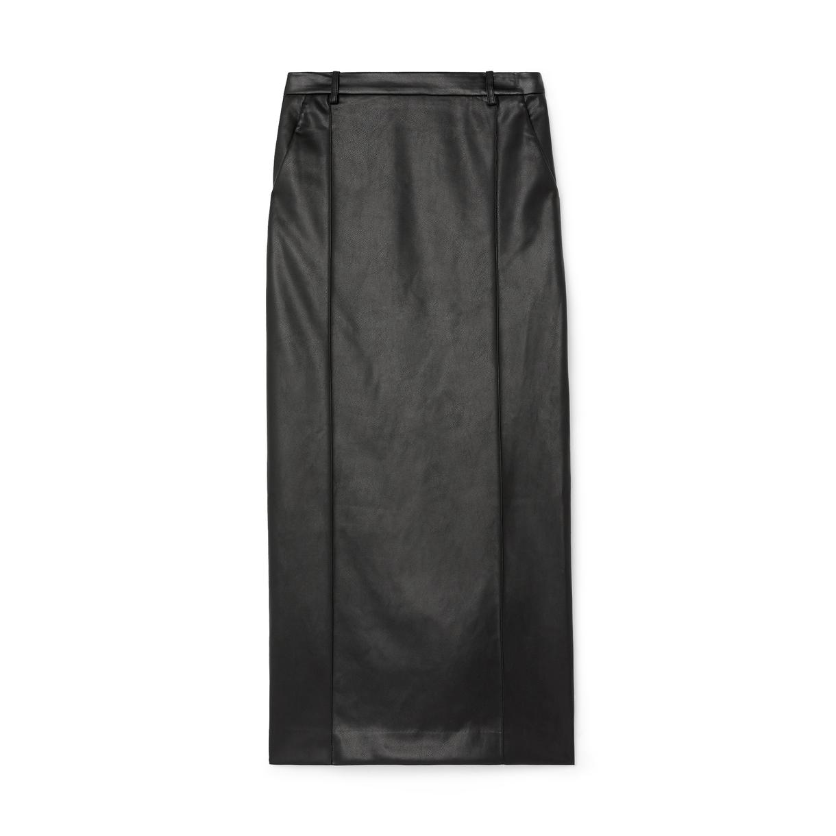 ESSE Classico Leather Midi Skirt
