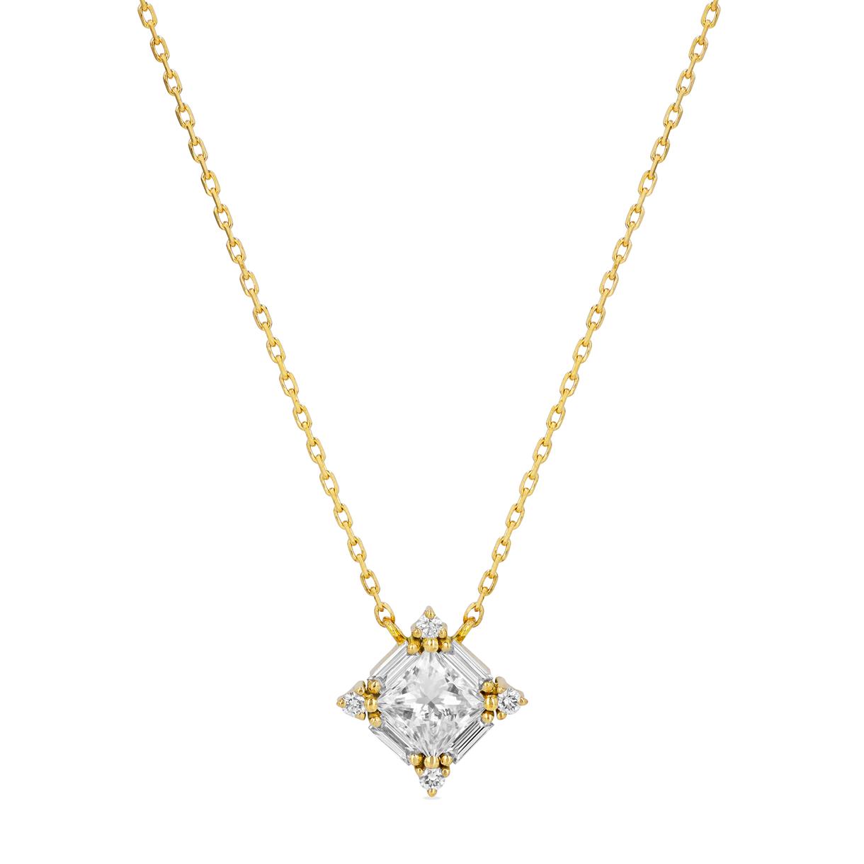 Suzanne Kalan Princess White-Diamond Pendant