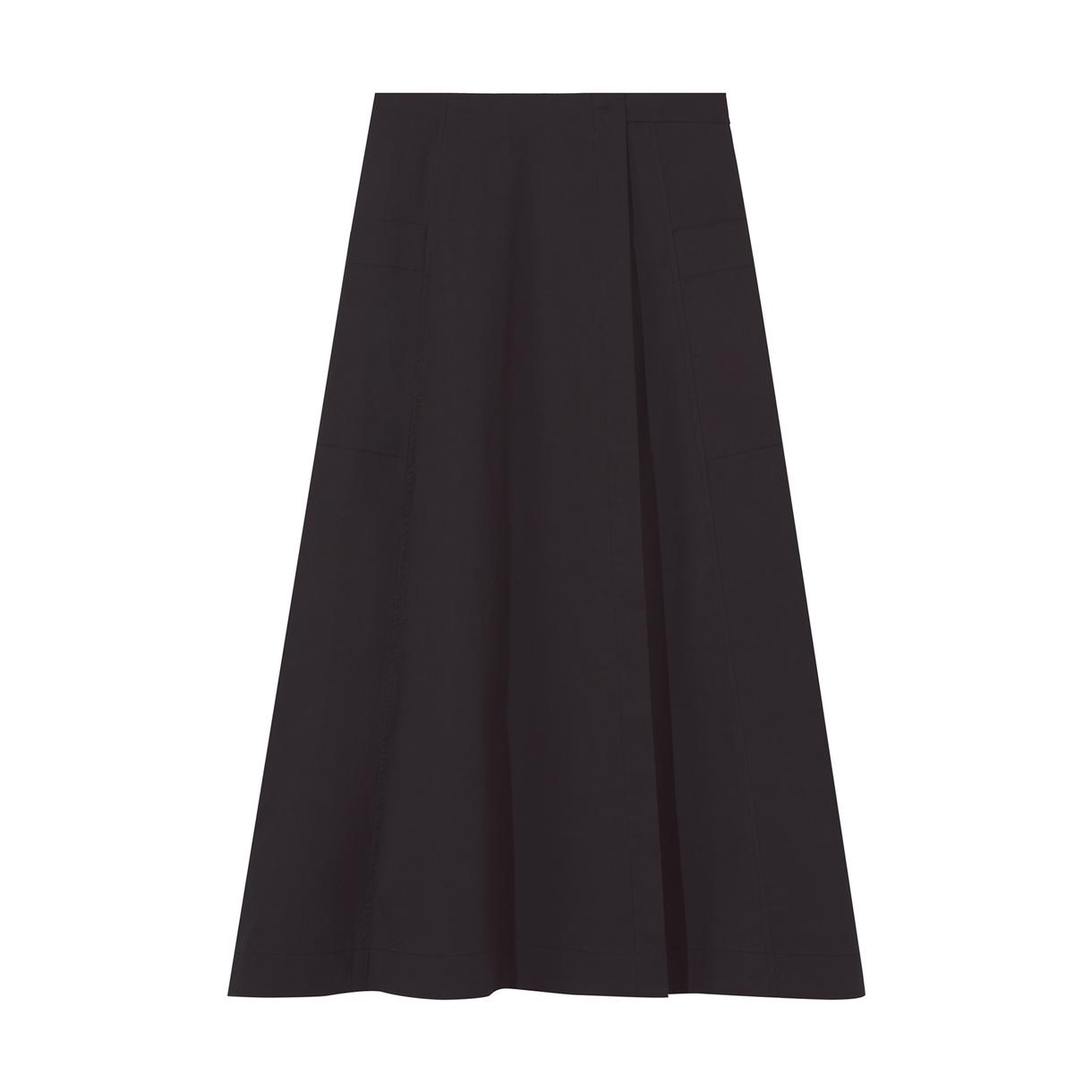 Proenza Schouler White Label Soft Poplin Wrap Skirt