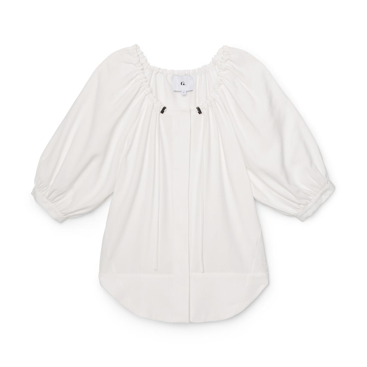 G. Label by goop Cerull Gathered-Neck Top