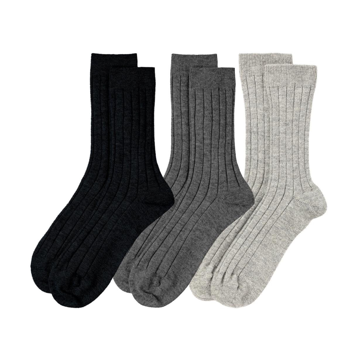 Johnstons of Elgin Good for the Sole Cashmere Socks, Set of 3 goop