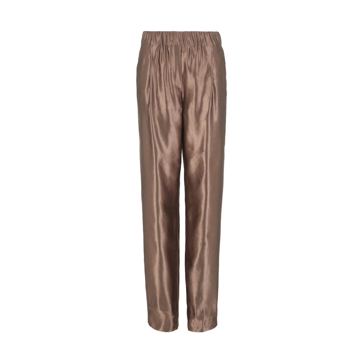 Giorgio Armani Linen-Silk Straight Trousers