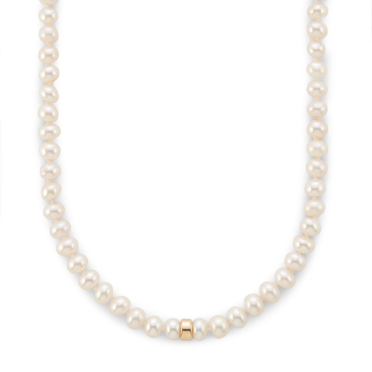 Sheryl Lowe Pearl Knotted Necklace