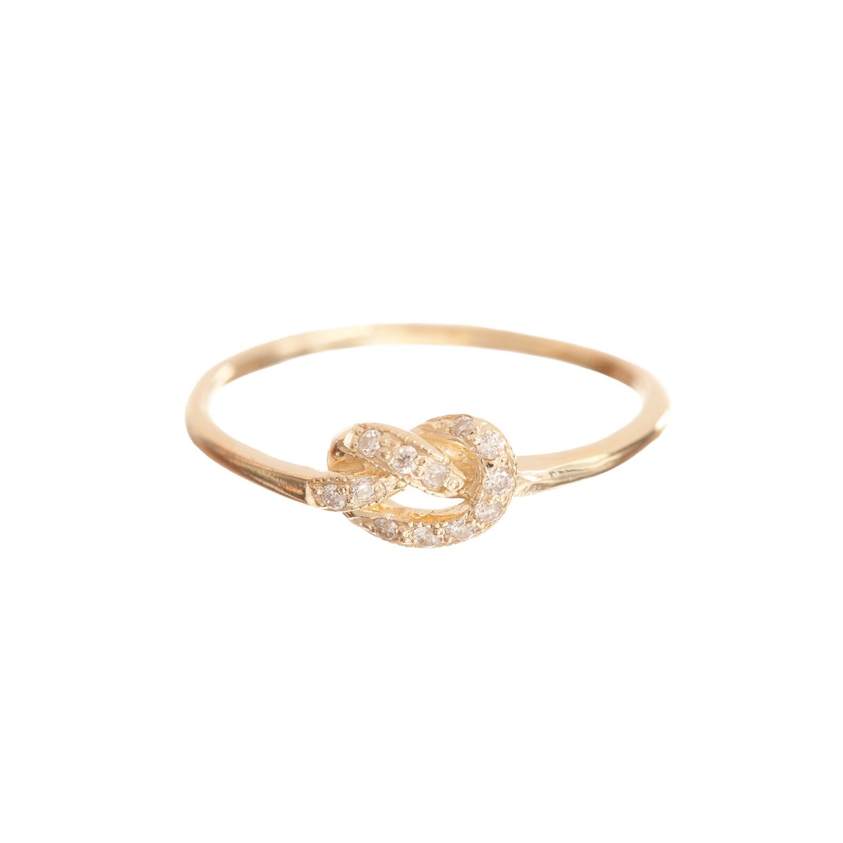 Ariel Gordon Pavé Love Knot Ring