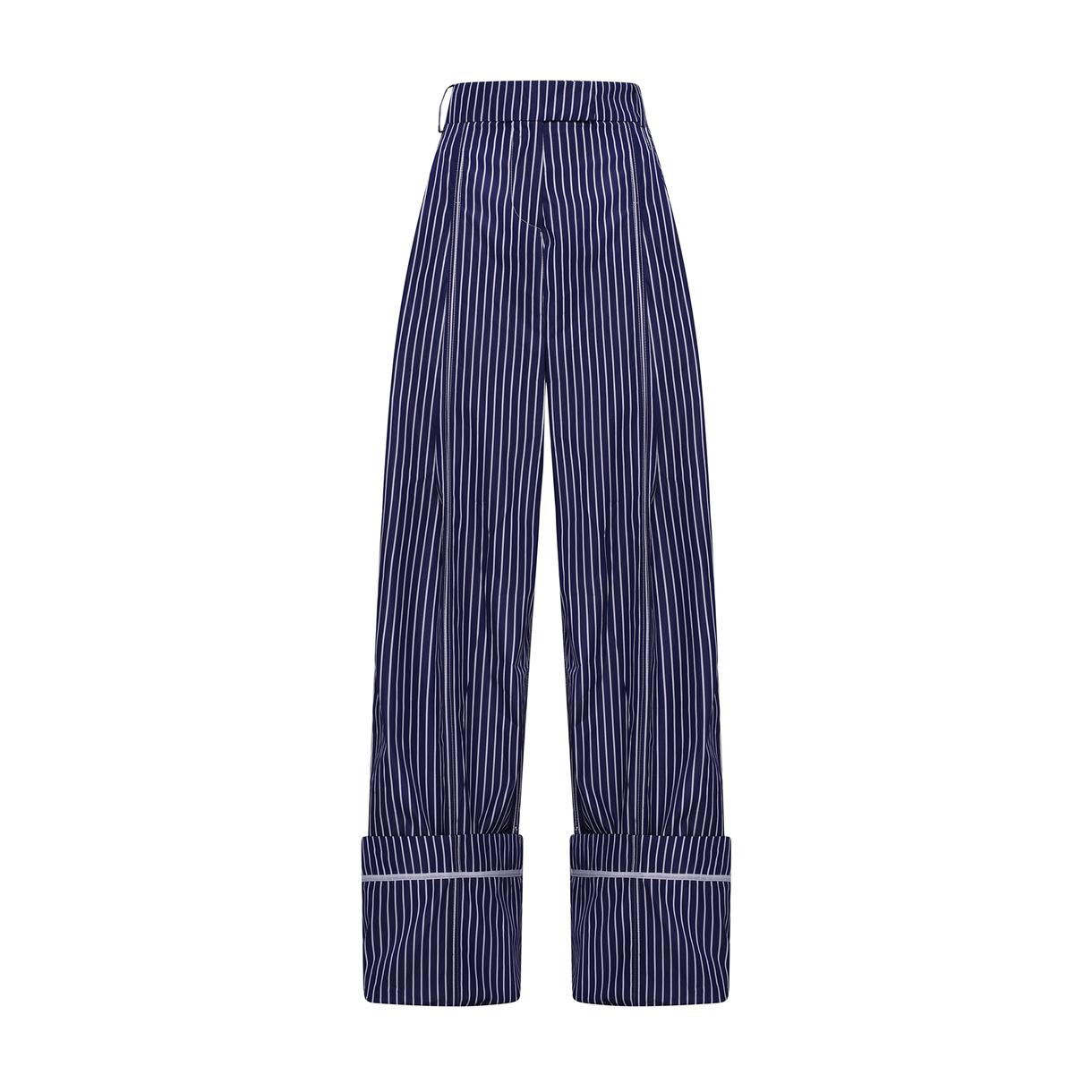 Des Phemmes Pleated Wide-Leg Pants