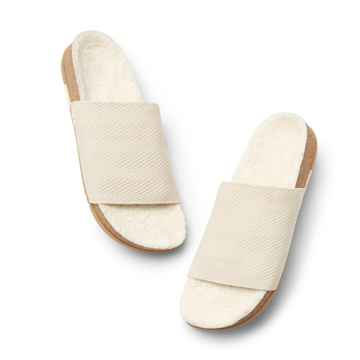 Message Eco Shearling Shaw Slides