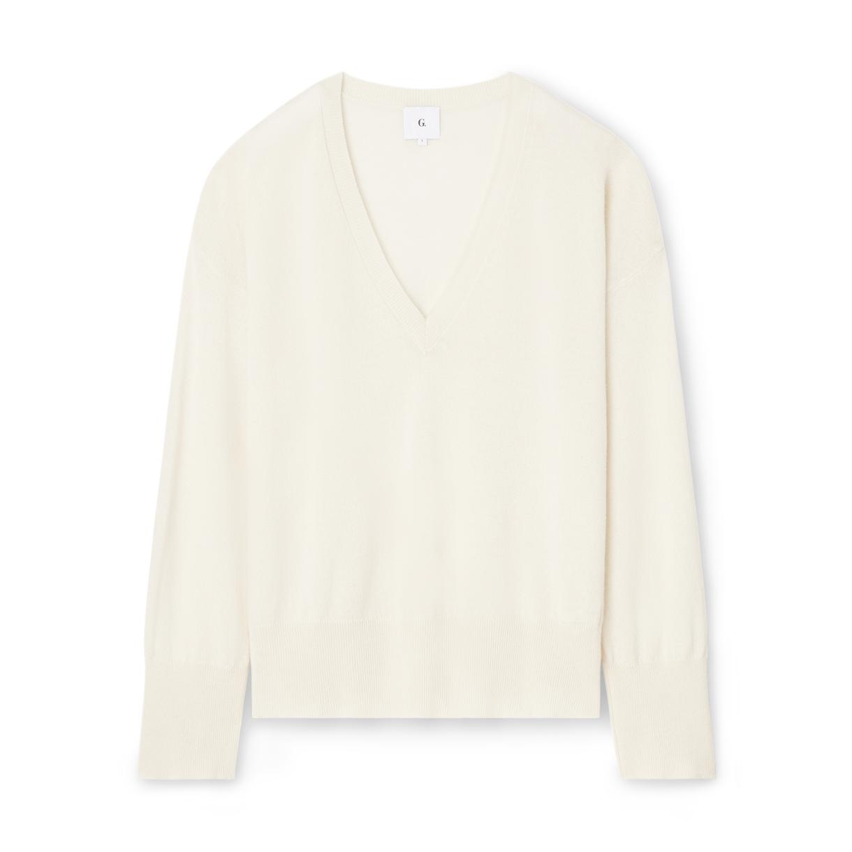 G. Label by goop The Boyfriend V-Neck Sweater