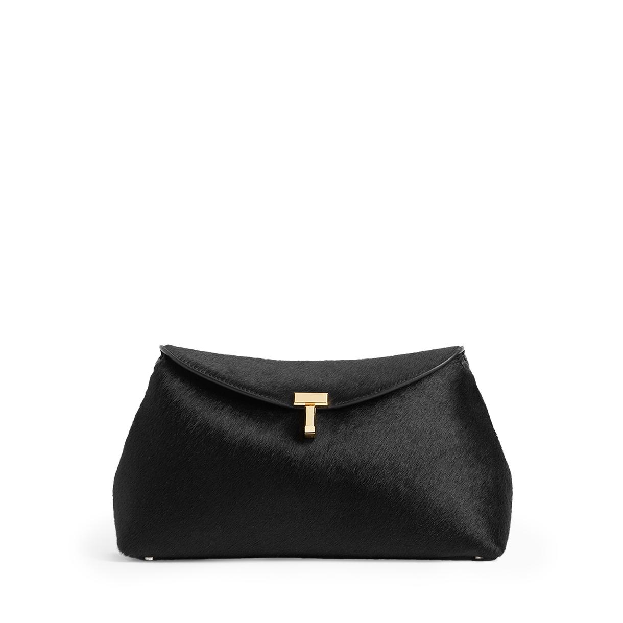Toteme T-Lock Pony Hair Clutch