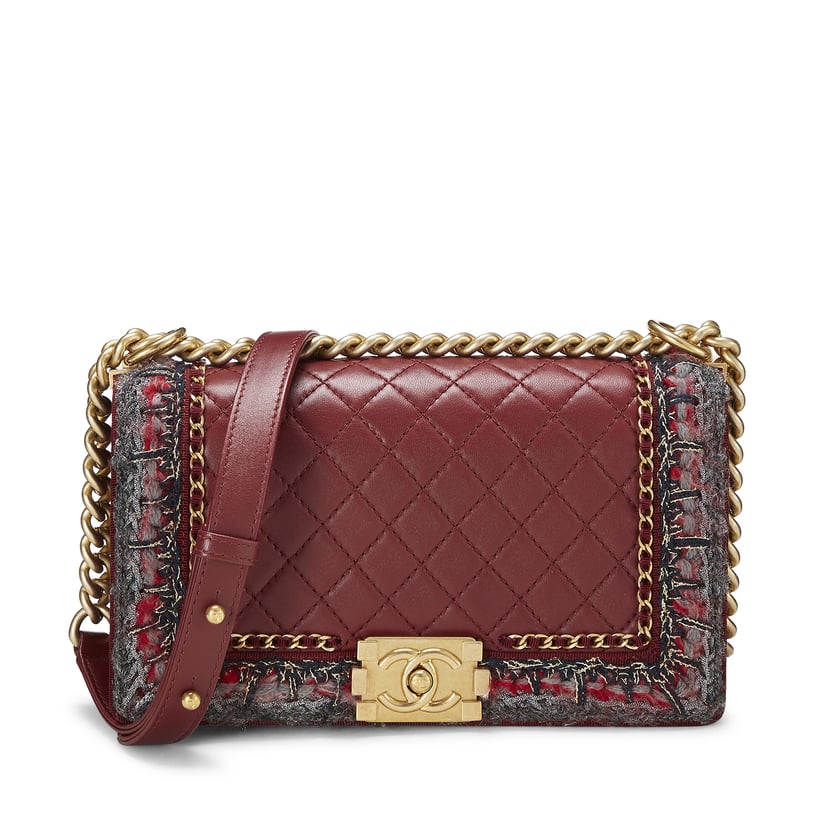 What Goes Around Comes Around Chanel Burgundy Caviar Timeless CC Wallet On  Chain