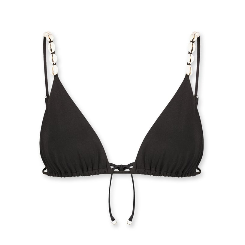 【SARA CRISTINA】ONE SHOULDER BIKINI One-Shoulder Bikini with High-Waisted Bottom in Black | Sara