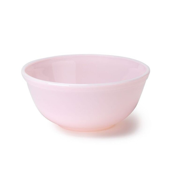MOSSER GLASS 3-Piece Pink Glass Mixing Bowl Set