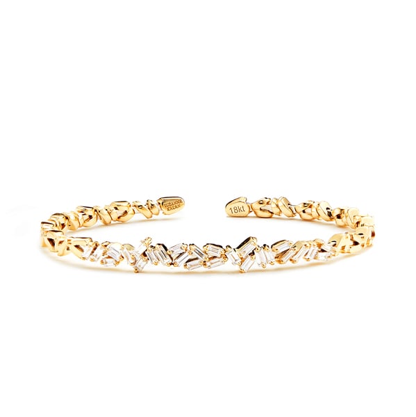 Suzanne Kalan CLASSIC DIAMOND CLUSTER BANGLE