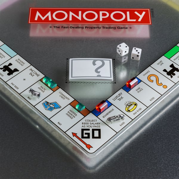 WS GAME COMPANY  Monopoly Glass Edition