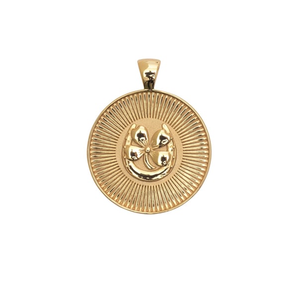 JANE WIN LUCKY Coin Pendant Necklace