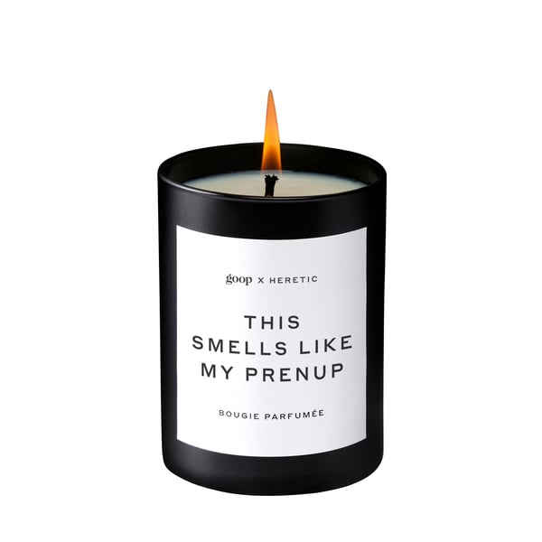 GOOP X HERETIC This Smells Like My Prenup Candle