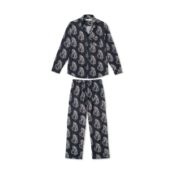 DESMOND AND DEMPSEY Men's Tiger Pajama Set