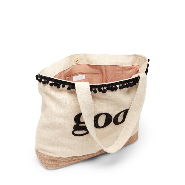 Modern Monogram Beach Tote Bag