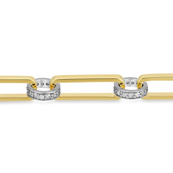 Nancy Newberg Diamond Chain-Link Bracelet