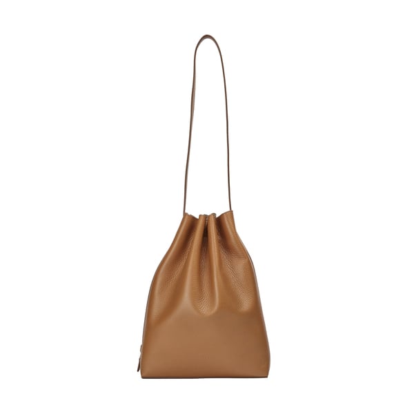 Marin Smooth Leather Bucket Bag