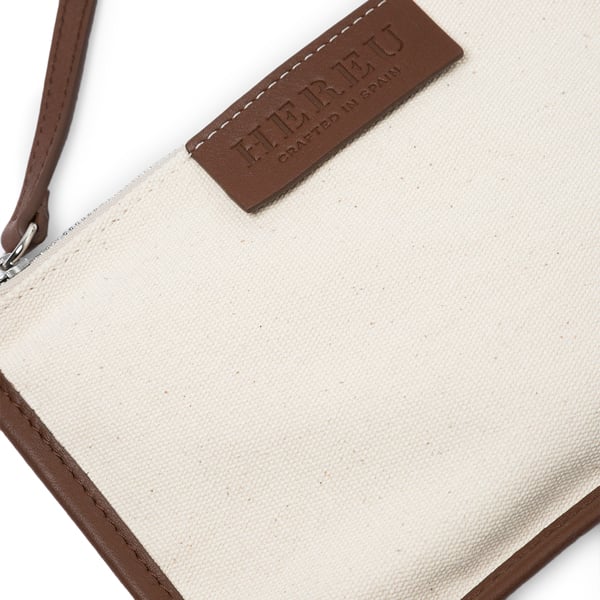Calella Suede Tote in Beige and Brown