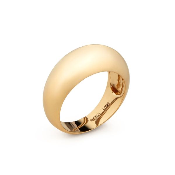 SHERYL LOWE 14K Donut Band with Dome Shape Top