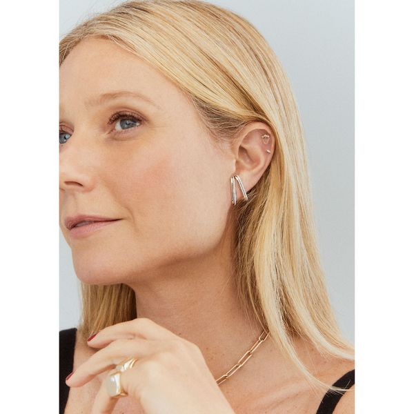 G. LABEL Fiene Yellow Gold and Pavé Ear Cuff