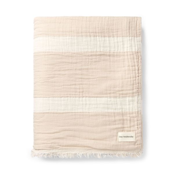 ONE WEDNESDAY Oversized Washable Muslin Throw