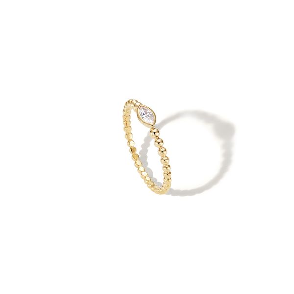 Sophie Ratner Beaded Marquise Ring