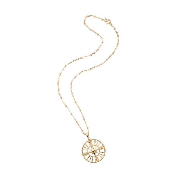 JANE WIN Forever Cutout Coin Pendant Necklace
