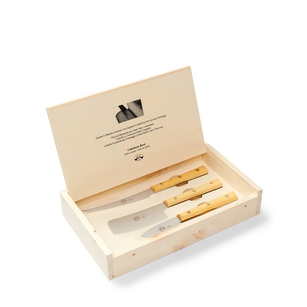 COLTELLERIE BERTI FOR MATCH Boxwood Cheese Knife Set